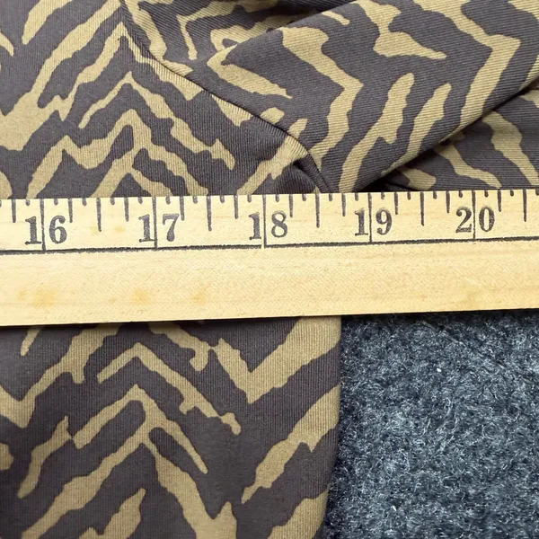 J.McLaughlin Zebra Print Quarter Zip Mock Neck Top Brown Tan Large - Image 5