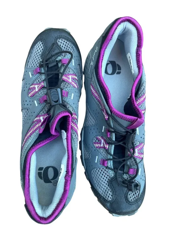 Pearl Izumi Women's Hybrid Cycling Shoe X-Alp Drift II Gray Purple 9.5 D EUR 42 - Image 11