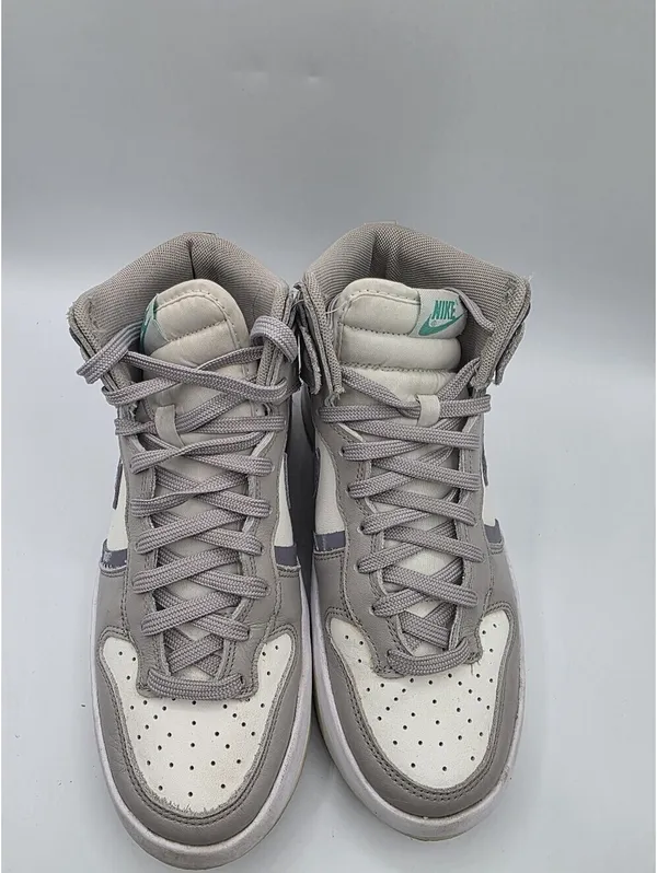 Womens NIKE DUNK HIGH UP SAIL IRON White PURPLE GREY Size 8 grunge Streetwear - Image 6