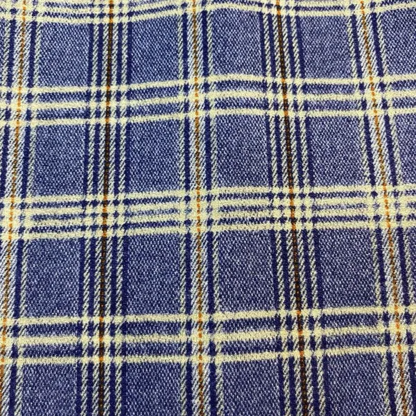 Altar'd State Size Medium Soft Dress Flutter Sleeves Stretch Plaid Blue‎ V Neck - Image 4