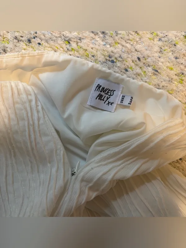Princess Polly After Party White Skirt Set. Size: 10. - Image 10