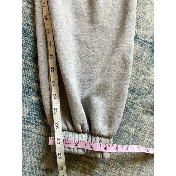 Brandy Melville Heathered Gray Rosa Cuffed Jogger Sweatpants One Size / Small - Image 7