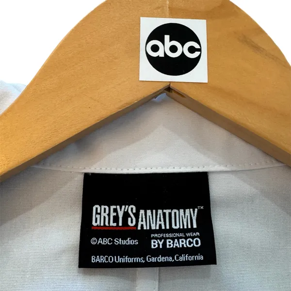 ABC STUDIOS GREY’S ANATOMY TV Clothes large NWT WITH COSTUMES DEPARTMENT TAG white lab coat - Image 3