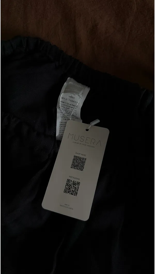 Musera Black Flowy Pants - Image 3