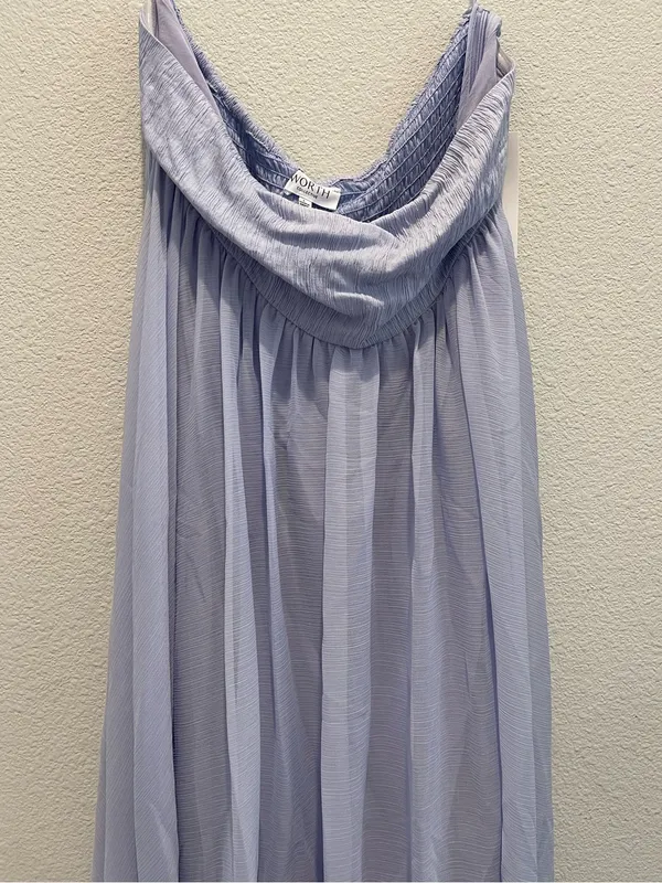 NWT Worth Collective Caia Maxi Dress size Large L Periwinkle Bump Friendly - Image 2