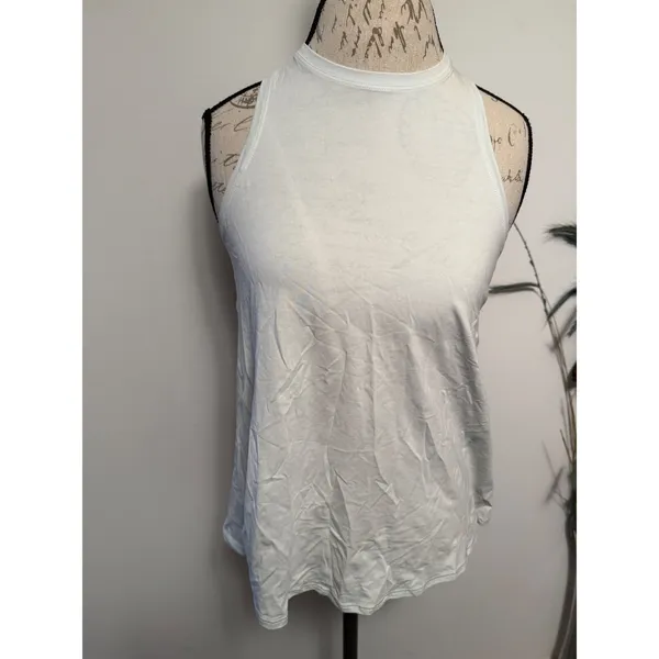 Lululemon Tank Top Women's Size 2 blue High Neck Criss Cross Back Activewear‎ - Image 2