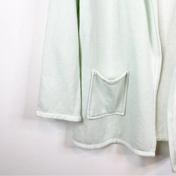 Koolaburra by UGG French Terry Open‎ Front Cardigan Women's M Mint Green Cozy - Image 6
