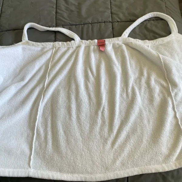 Vintage Y2K 2008 Hello Kitty Sanrio White Sleepwear Robe Sleeveless XL - Image 6