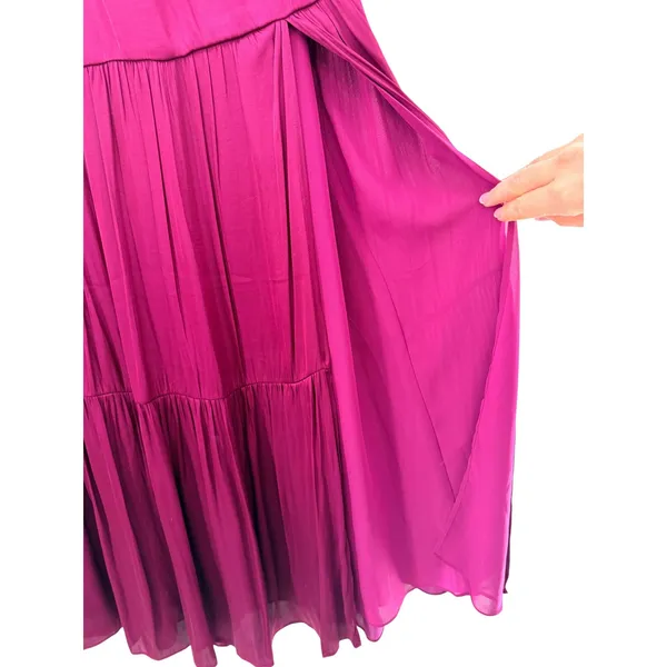 Banana Republic Womens‎ 2-Piece Satin Halter Top Maxi Skirt Set M Romantic Flowy - Image 8