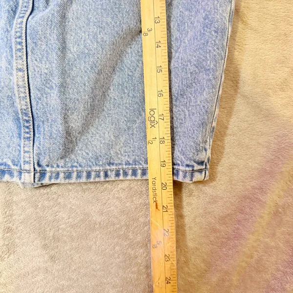 Levis Mom Skirt Light Acid Wash Blue Denim Button Fly Size 24 Jean Retro BOHO‎ - Image 10