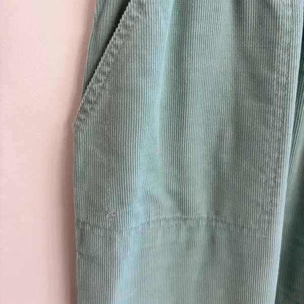 Alfred Dunner Vintage Seafoam Green Women's Corduroy Pants Made in USA Size 8 - Image 5