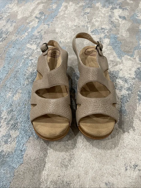 Dansko Leather Clog Sandals Size 41 (10.5-11 US) - Image 2