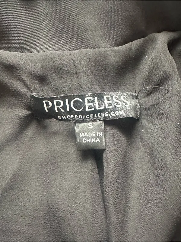 Priceless Women's Black Single-Button Notch Lapel Blazer - Image 6