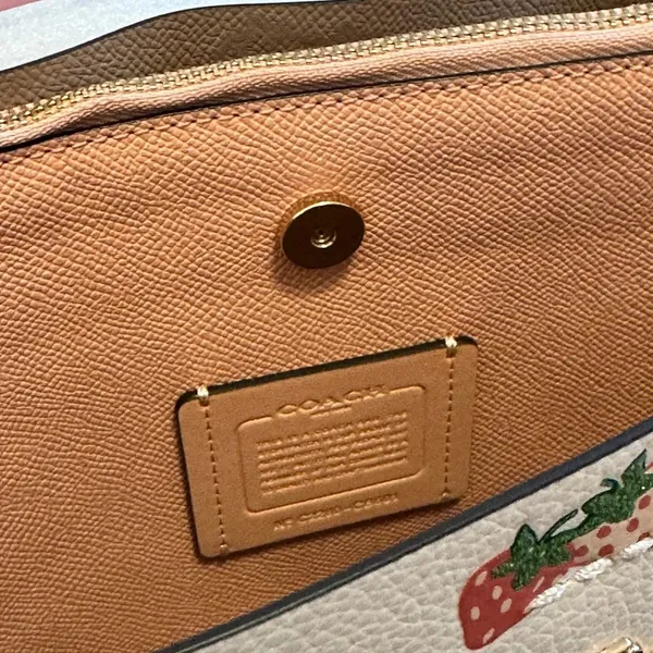 NWT Coach Mollie Bucket Bag in strawberry print cb601 - Image 4