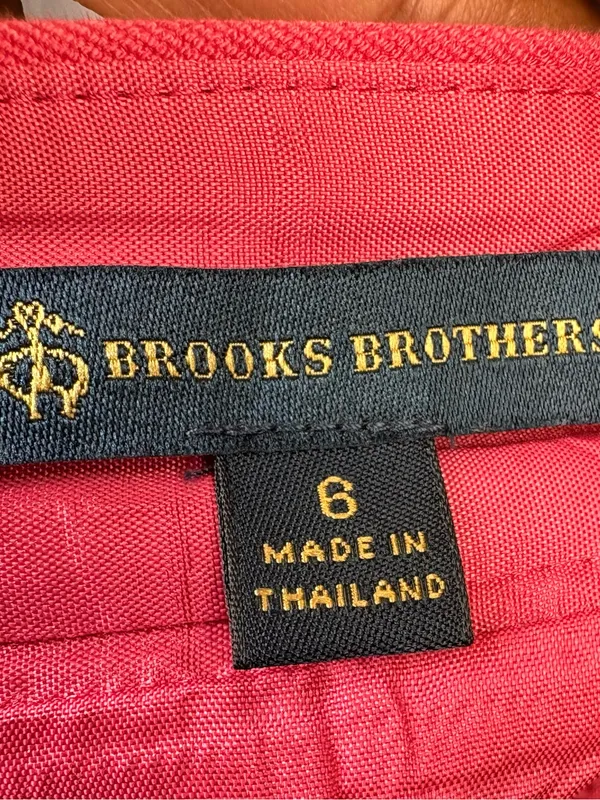 Brooks Brothers Hot Pink Double-Button A-Line Skirt - Image 9