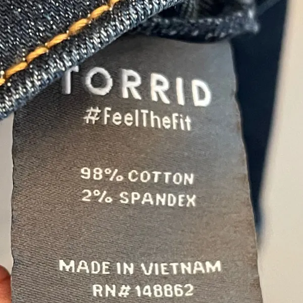 Torrid Denim Fitted Trucker Jacket Kalahari Wash Blue Jean 0 L 12 Western‎ NWT - Image 5