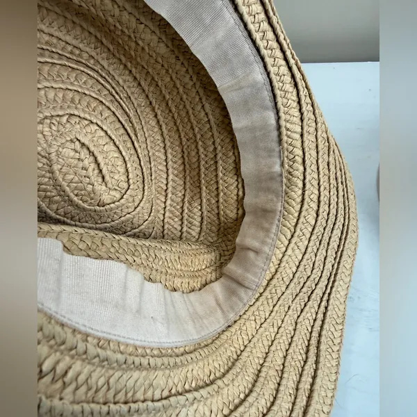 Madewell Packable Braided Straw Hat Summer Beach Travel Vacation Sz M/L - Image 7
