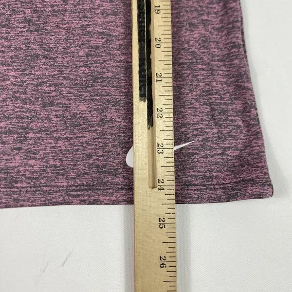 Nike‎ Dri-FIT Shirt Womens Small Pink Purple Heathered Scoop Neck Running Tee - Image 5