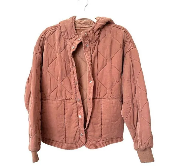 BLANKNYC Quilted Hooded‎ Light Jacket Sz S - Image 2