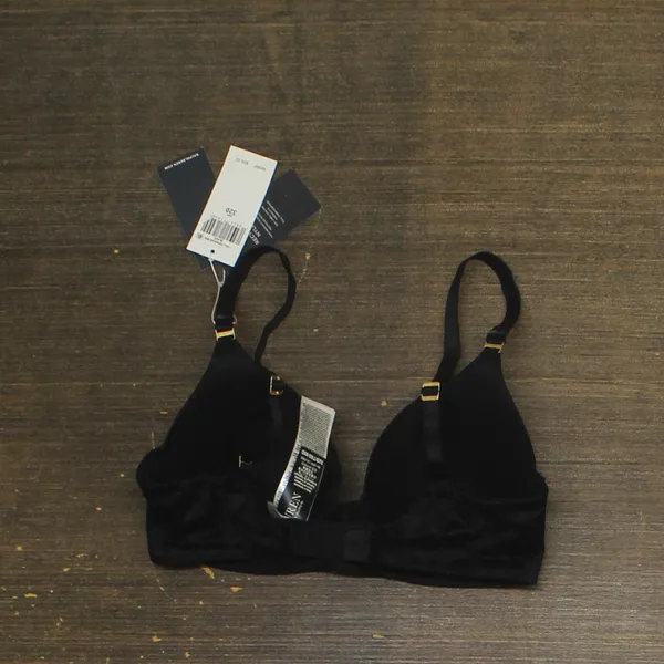 NWT Lauren Ralph Lauren Comfort Collection Repeat-Logo T-shirt Bra. Black 32D - Image 3