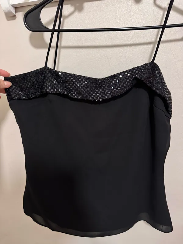 Y2K tank top Black Size 10 - Image 2