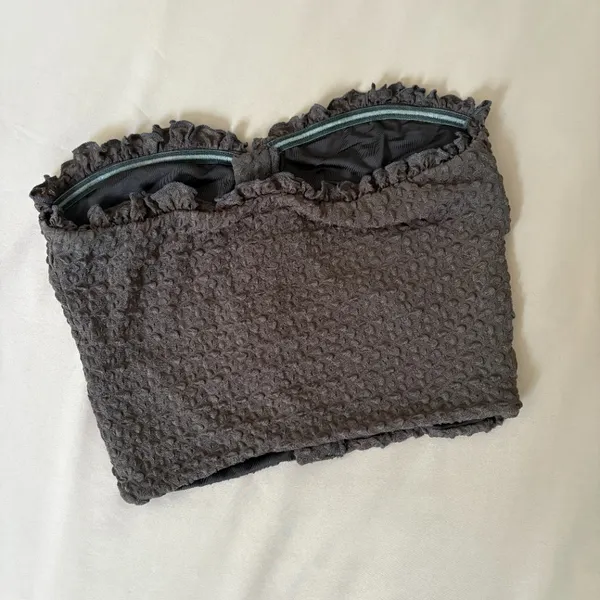 Princess Polly Brown Textured Crop Top - 6, NWT - Image 3