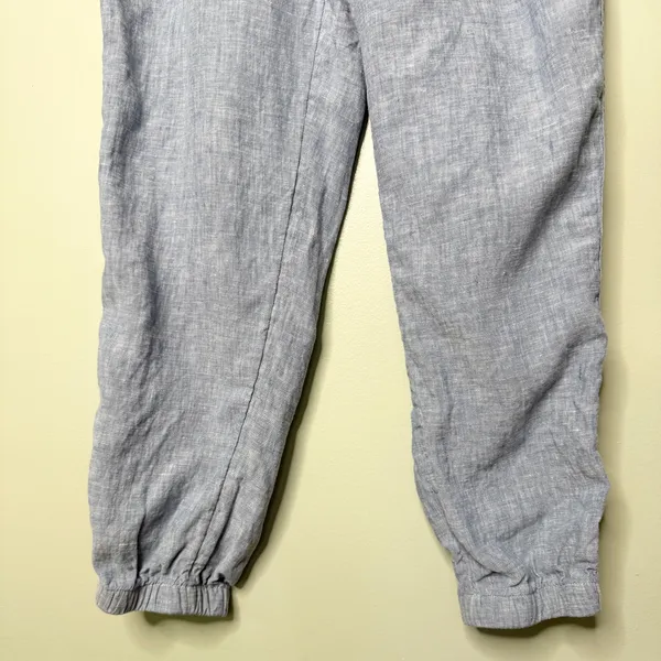 Athleta Cabo Linen Jogger Pants in Blue Women’s Size 10 - Image 11