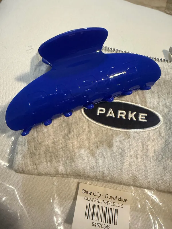 PARKE Claw Clip with Pouch Royal Blue NIP - Image 2