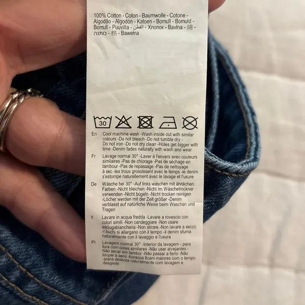 Rollas Rolla’s Size 25 High Rise Wide Leg Jeans Patch Pockets - Image 5