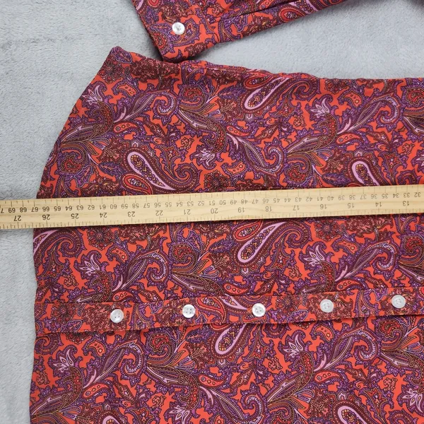 Panhandle Womens Western Shirt Long Sleeve Paisley Size M Medium - Image 4