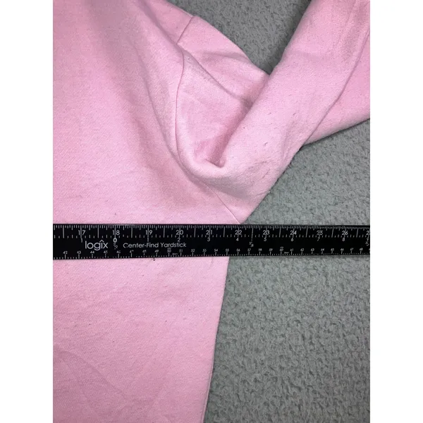 Pastel Baby Pink Sweatshirt S Oversized Coquette Soft Girl Boxy Barbiecore Comfy - Image 5