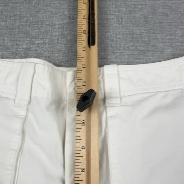 Lauren Jeans Company Ralph Lauren Shorts Womens 10 White Cargo Twill Cotton - Image 6