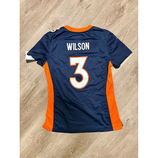 Nike NFL Denver Broncos Russell Wilson #3 Jersey L5 - Image 2