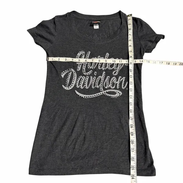 Harley Davidson Bling Womens T-Shirt Size XS - Image 2