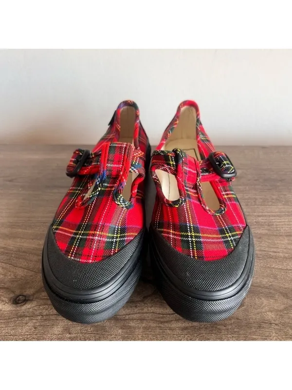 VANS NEW Unisex Plaid Mary Jane Unisex Shoe Size 6 or 4.5 #B1843 - Image 2