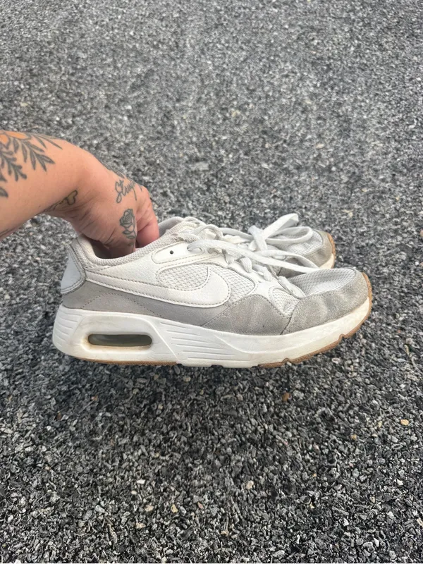 Nike Air Max White Gray Gum Sneakers Women’s Size 8 - Image 5