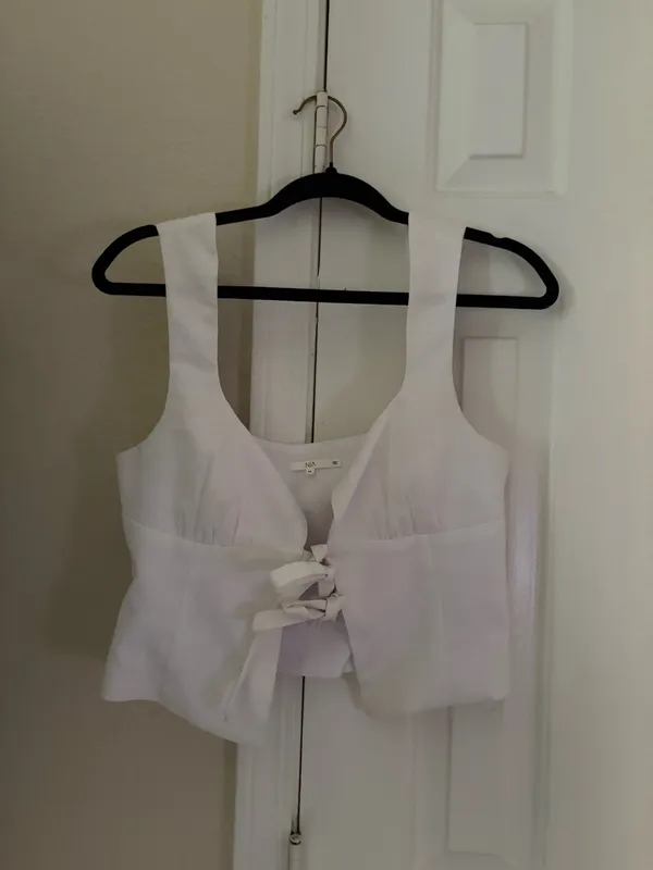 Tie front top White Size M - Image 3