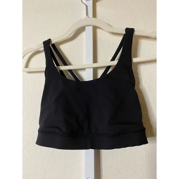EUC Lululemon Energy‎ Bra Black Sz 6 - Image 2