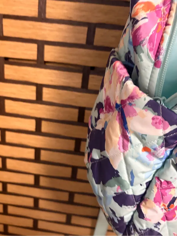 Vera Bradley Light Blue floral Backpack - Image 6