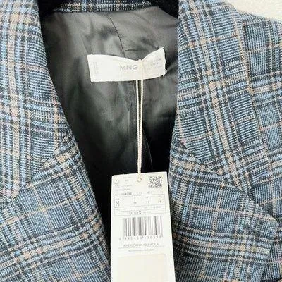 Mango Plaid Blazer - Image 3