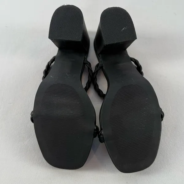 Dolve Vita Braided Block Heel Sandal in Black Size 8‎ - Image 7