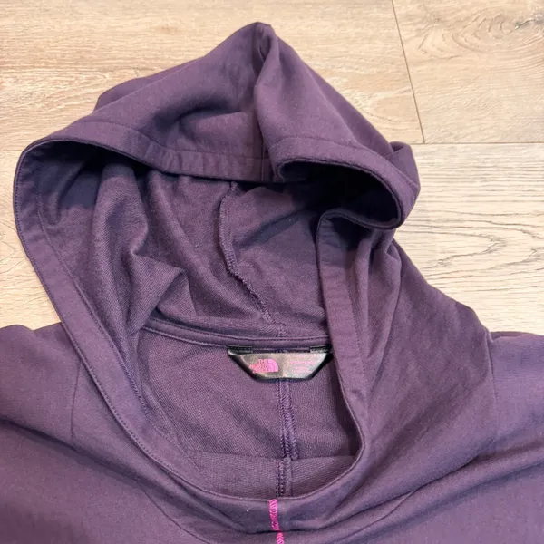 The North Face Purple Funnel Neck Hoodie Sweatshirt Womens‎ Medium M - Image 3