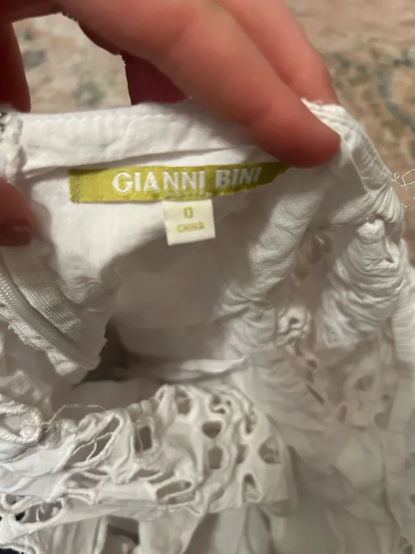 Gianni Bini Dress White Eyelet - Image 3