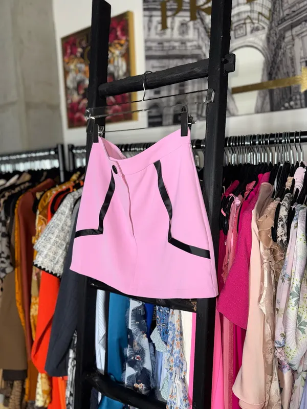 AE AmyEnjoyLife Pink Contrast Trim Mini Skort Women’s Small New NWT - Image 3