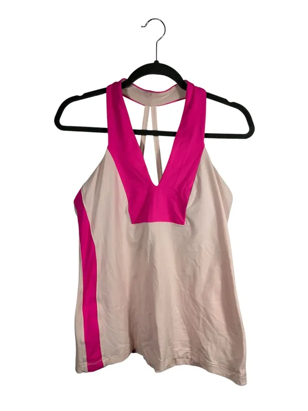Lululemon‎ Open Soul Tank Parfait Pink Pinkelicious Open Back Size 12 - Image 3