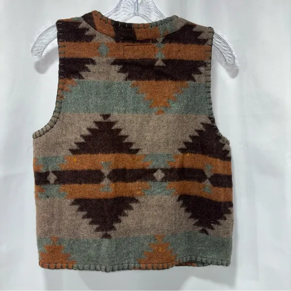 At Last & Co. Vintage Wool/Cotton Blend Vest - Image 4