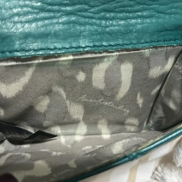 Aimee Kestenberg "Ashley Leather" Wallet Purse, in "Rainforest Green" - Image 11