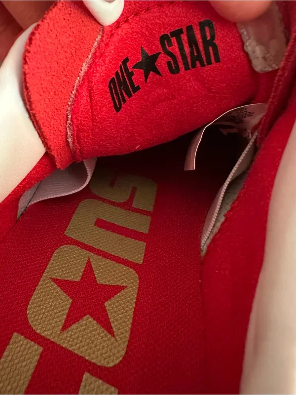 Converse Cons One Star Pro Red Suede Skate Shoes – Unisex Men's 5 / Women's 6.5 - Image 6