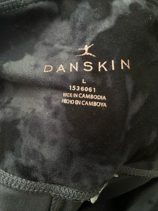 Danskin Black Activewear Leggings with Subtle Logo - Image 5