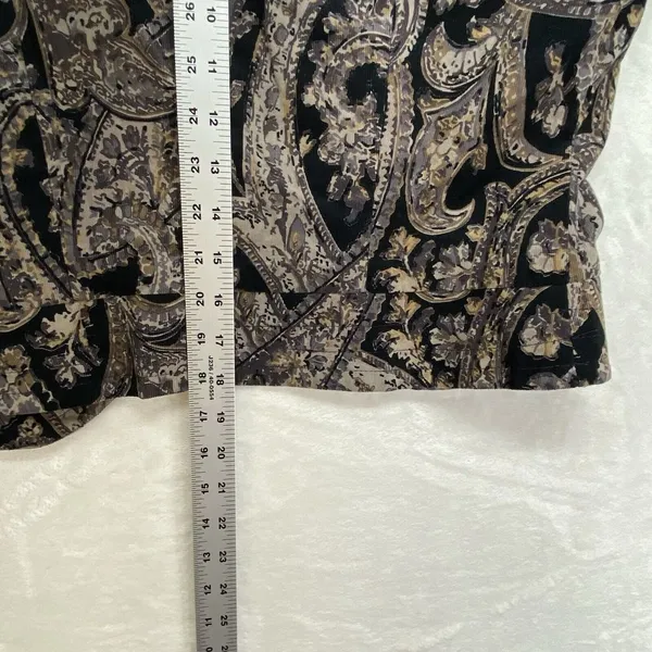 Joanne Scott blazer Womens 4 corduroy paisley made in usa 100% cotton‎ - Image 7